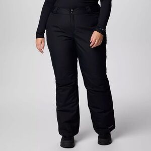 Womens COLUMBIA Bugaboo Black Omni-Tech Ski Waterproof Snow Pants Plus Size 3X